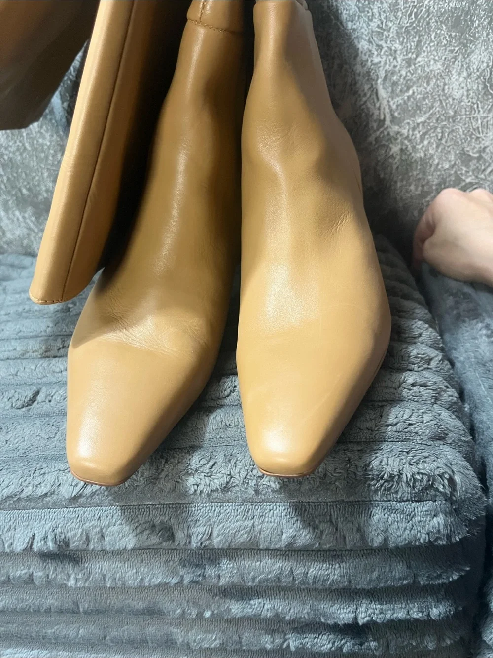 Women's Tall Tan Leather Knee-High Boots